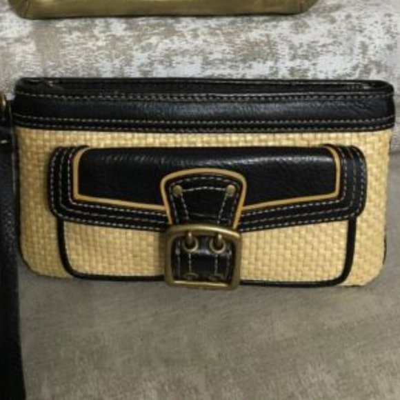 COACH Legacy Raffia Leather & Straw(Matching Wristlet Available) - Picture 15 of 15